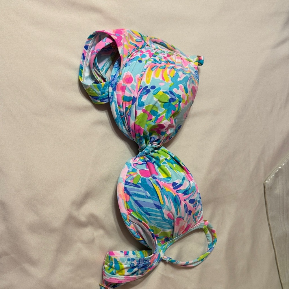 Lilly Pulitzer Colorful Floral Bikini Top